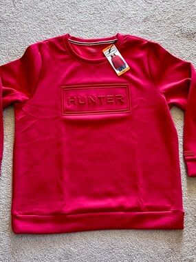 Hunter Red Embossed Logo Sweatshirt XXL NWT